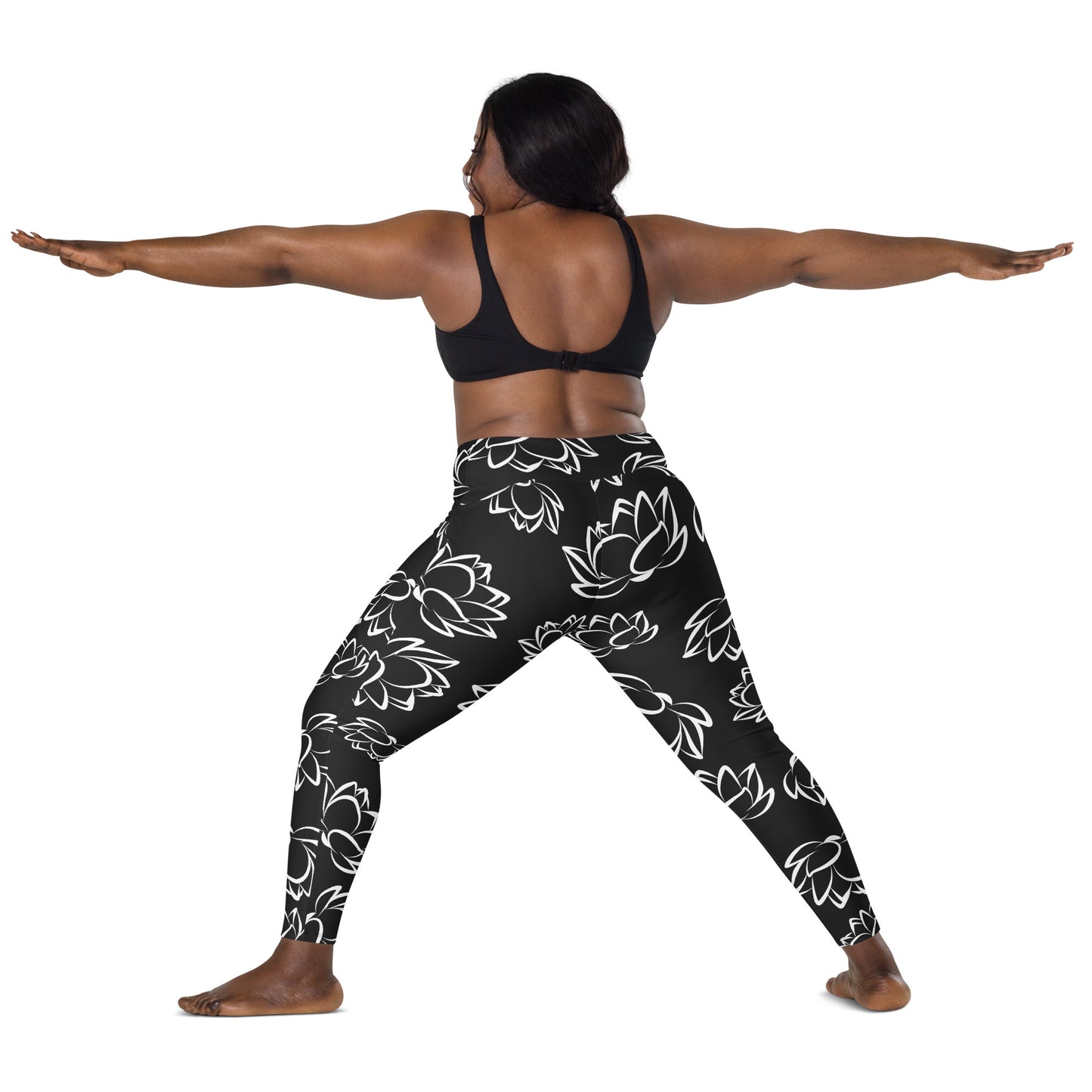 Black Lotus leggings with pockets