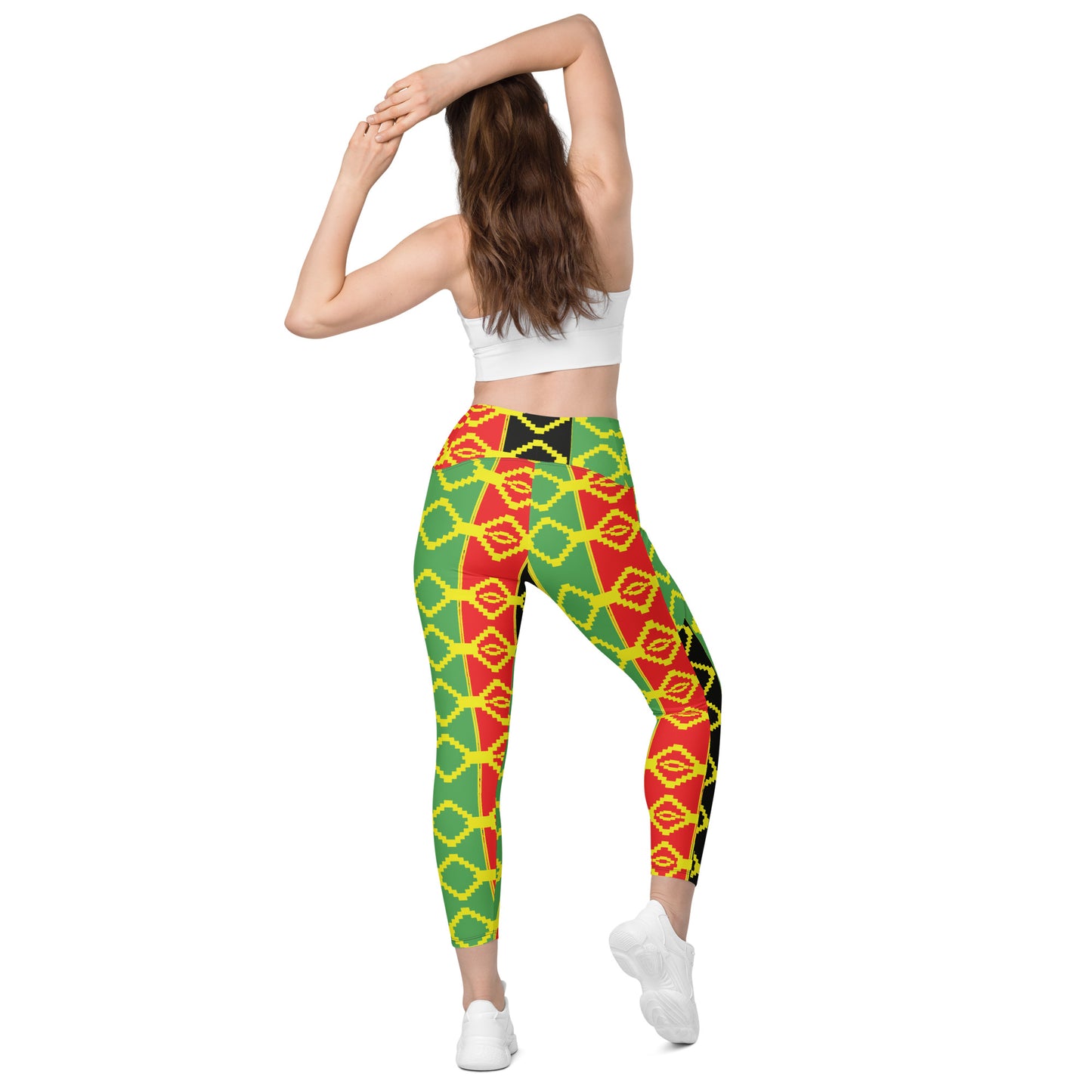 Reggae Crossover leggings with pockets
