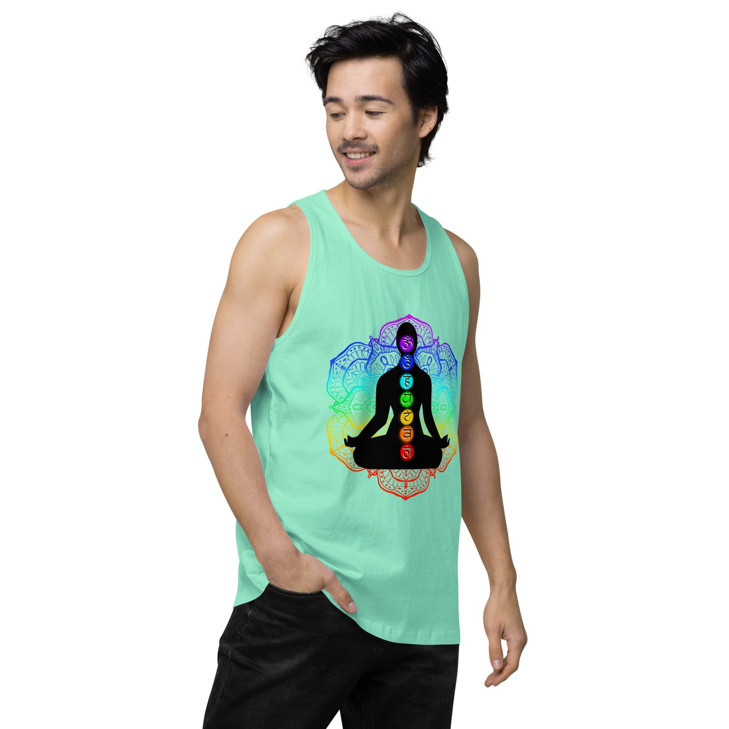 7 Chakras Men’s premium tank top