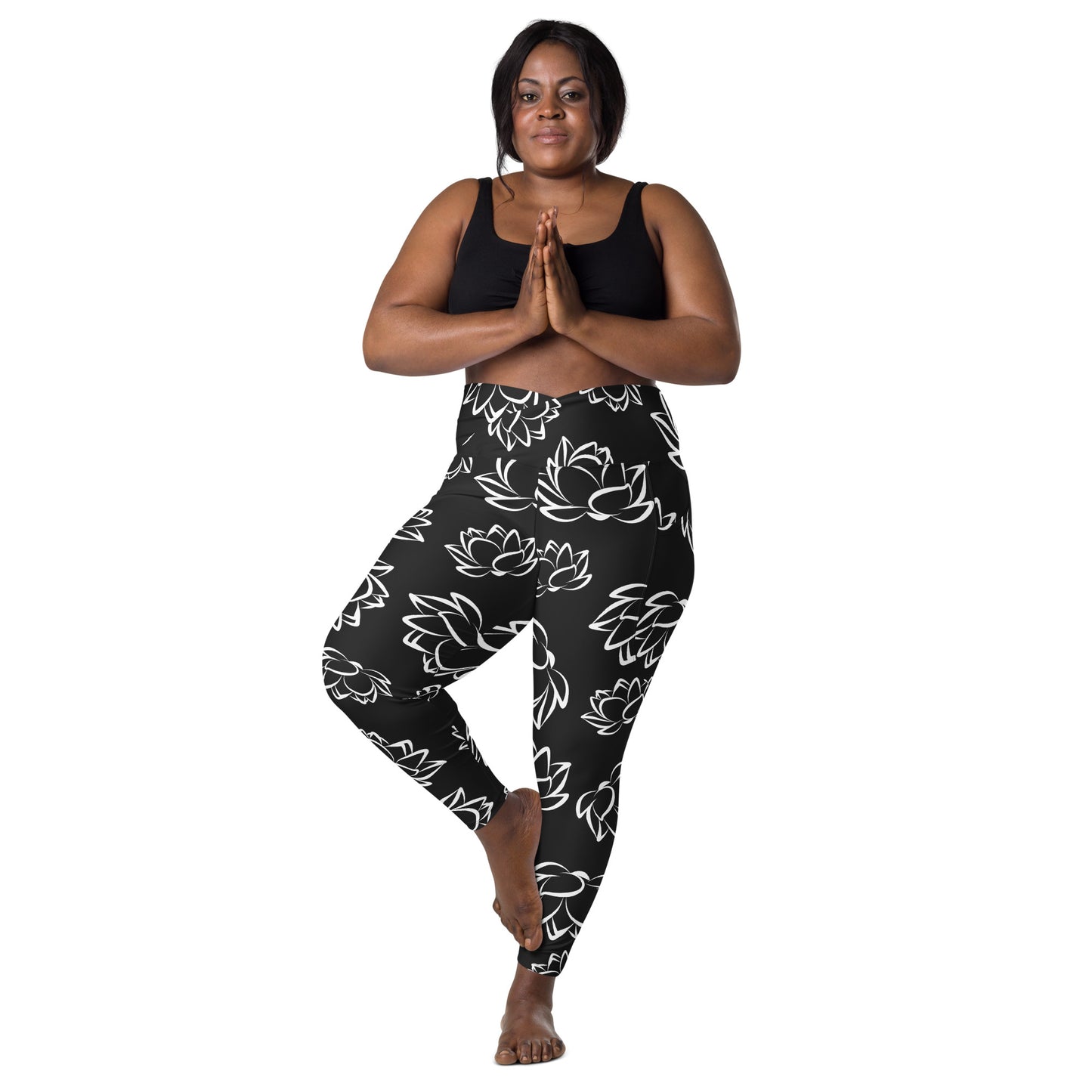 Black Lotus leggings with pockets