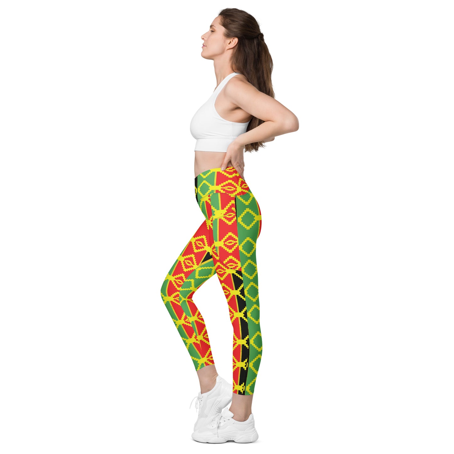 Reggae Crossover leggings with pockets