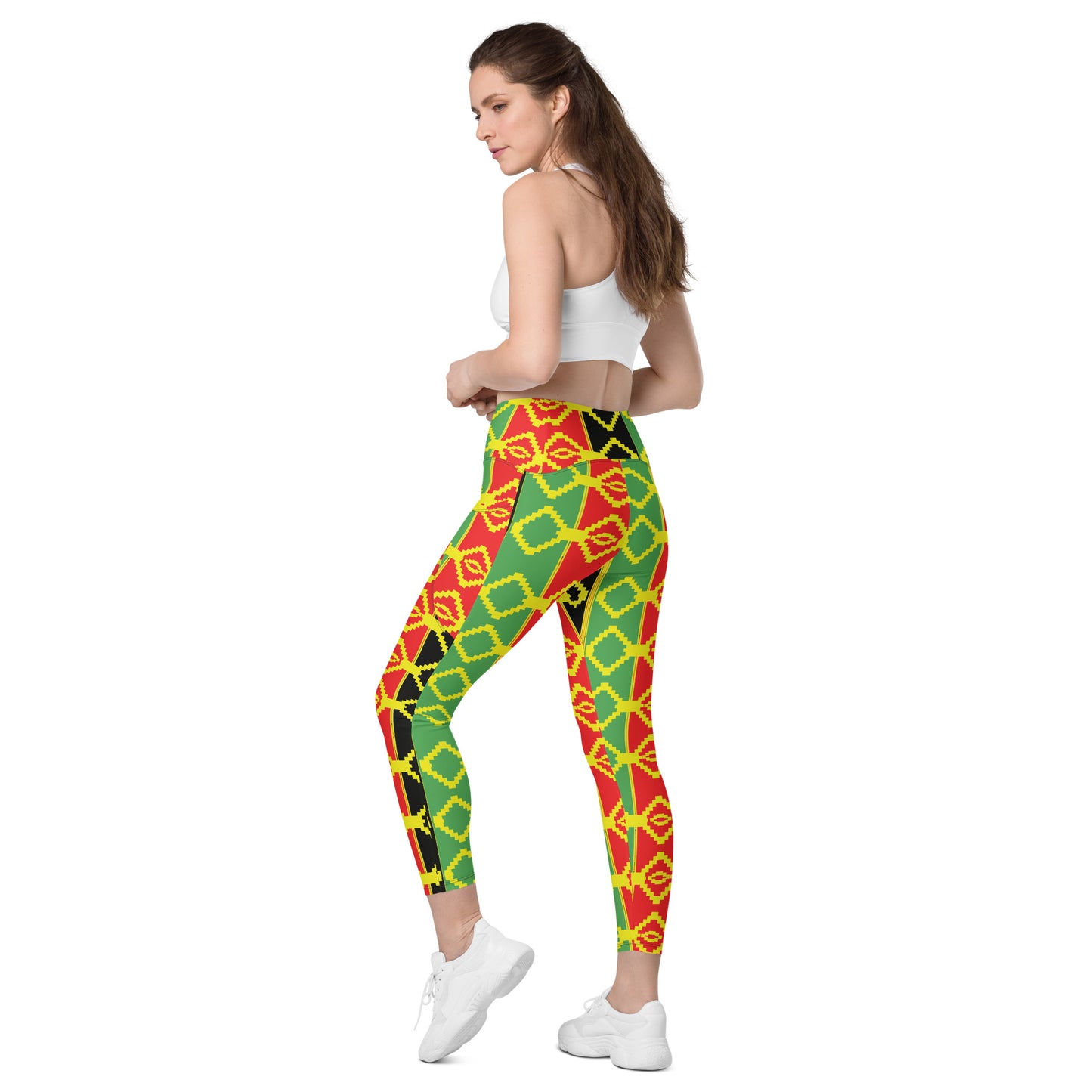 Reggae Crossover leggings with pockets