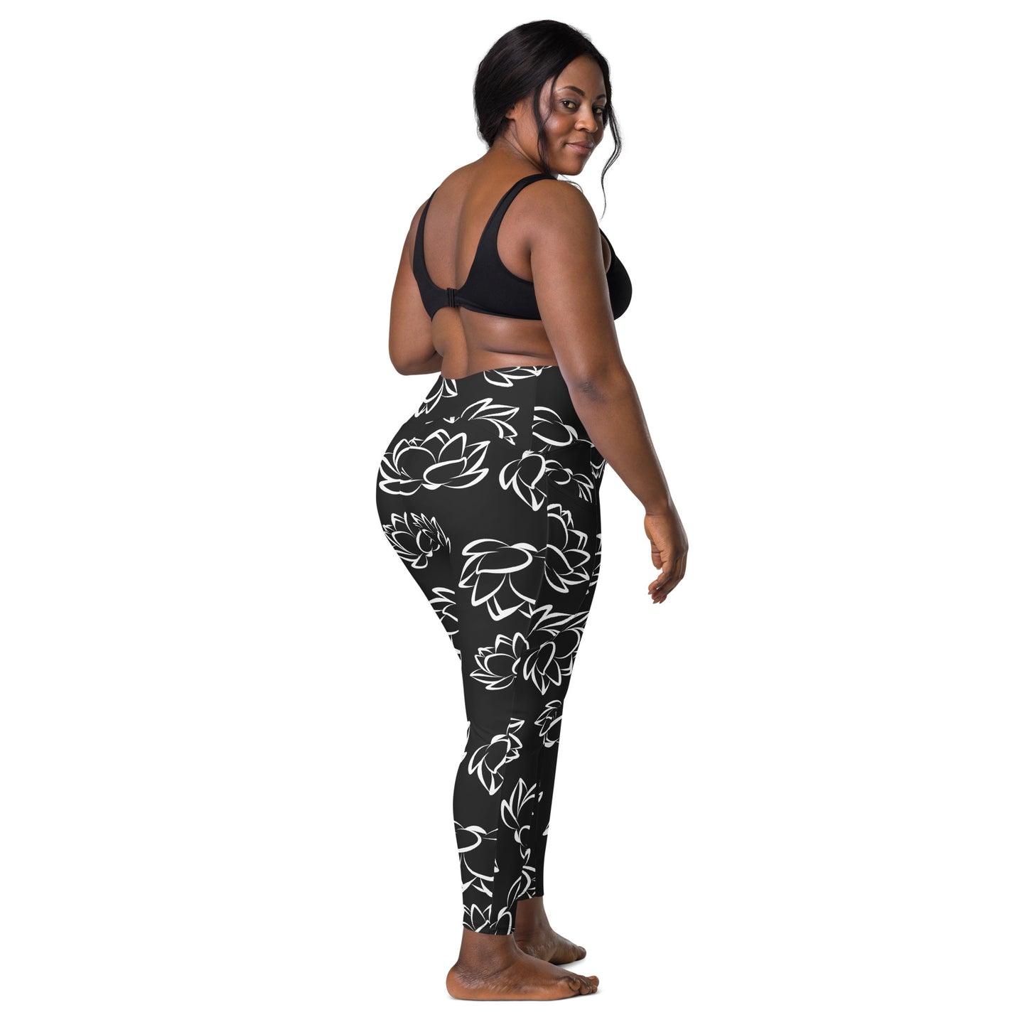 Black Lotus leggings with pockets