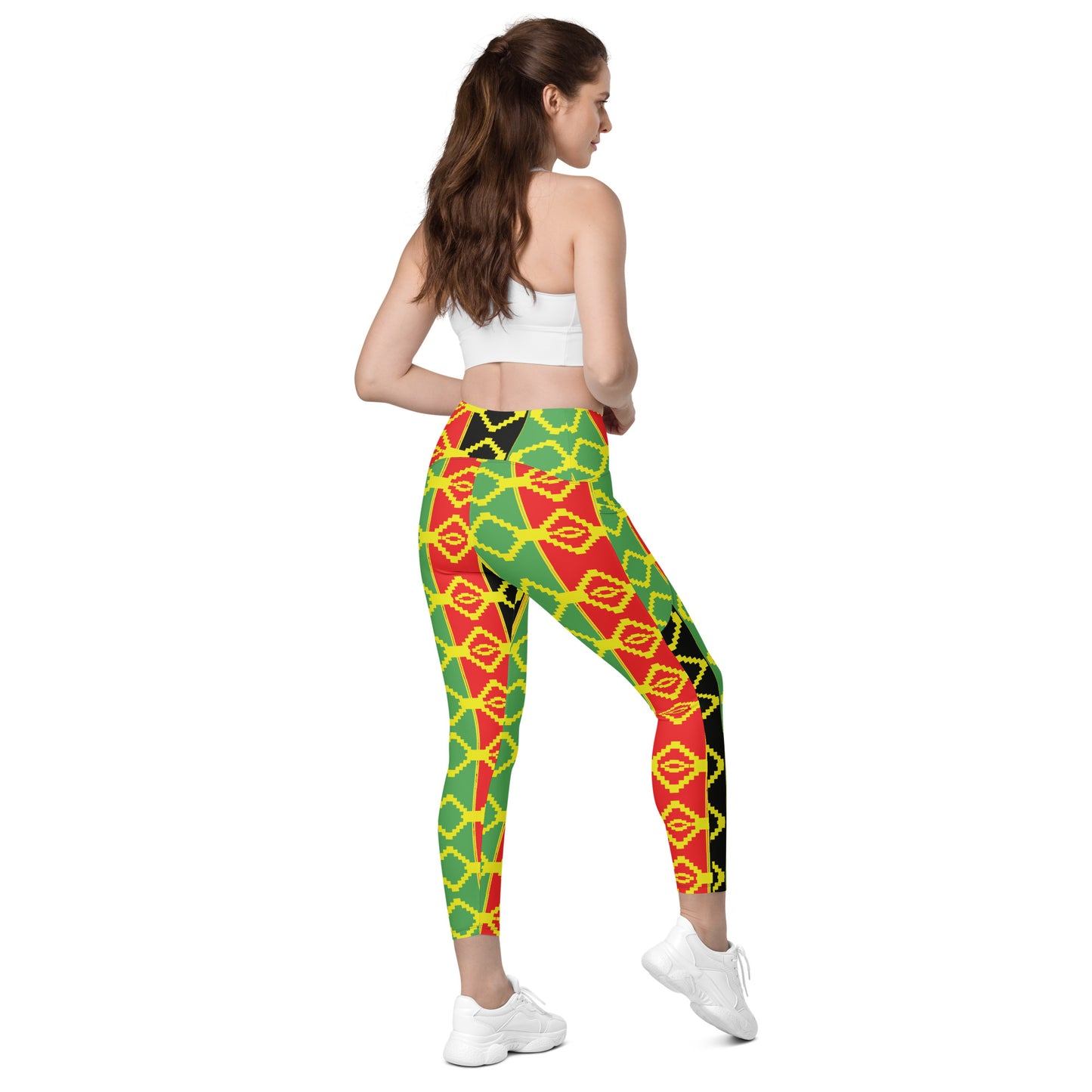 Reggae Crossover leggings with pockets