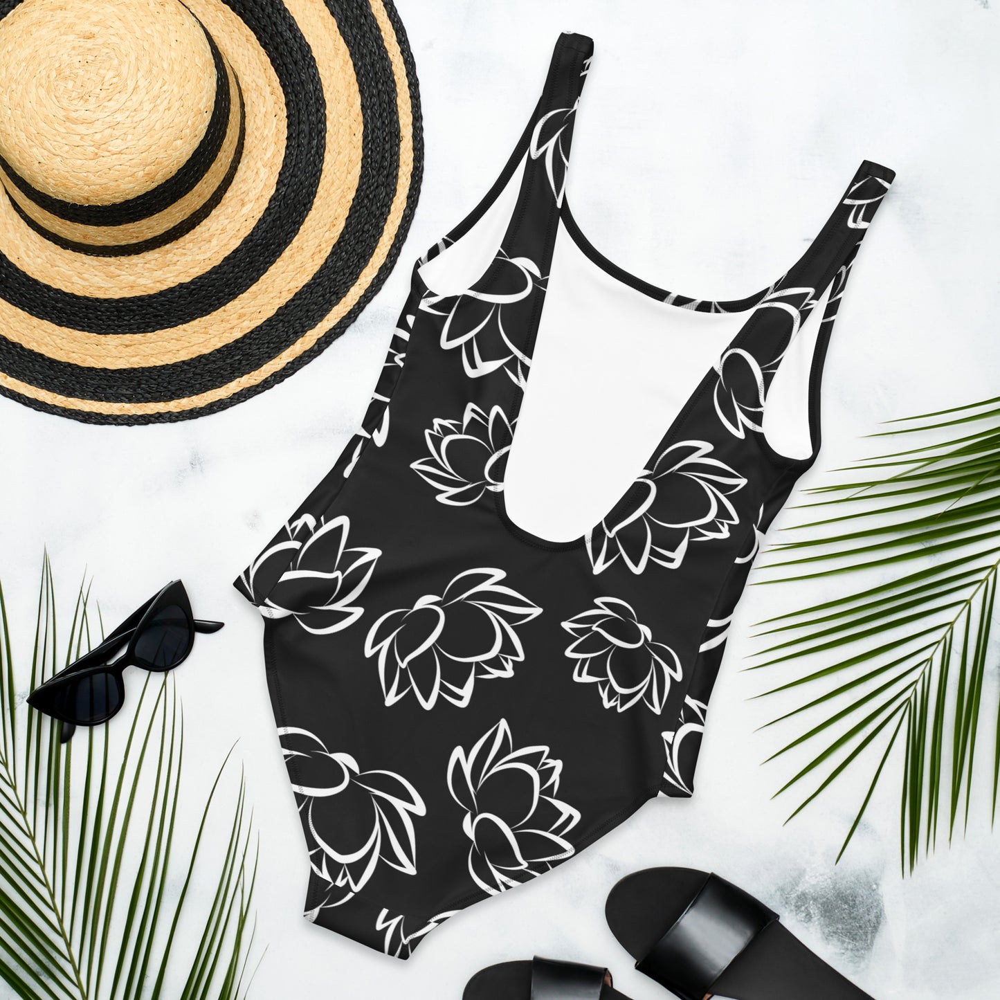 Black One-Piece Swimsuit