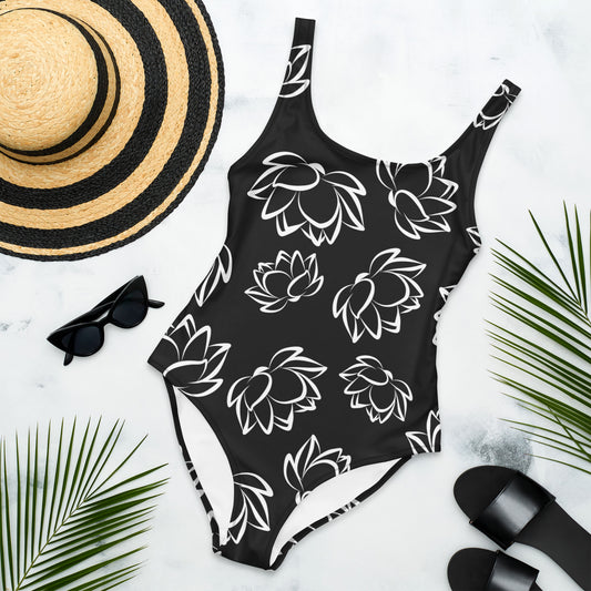 Black One-Piece Swimsuit