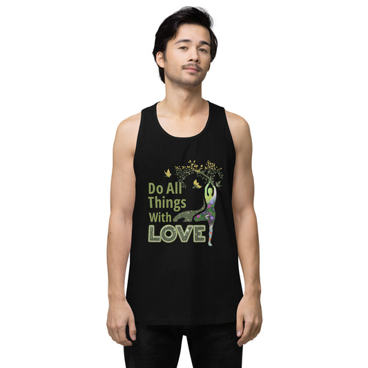 Do All Things Men’s premium tank top