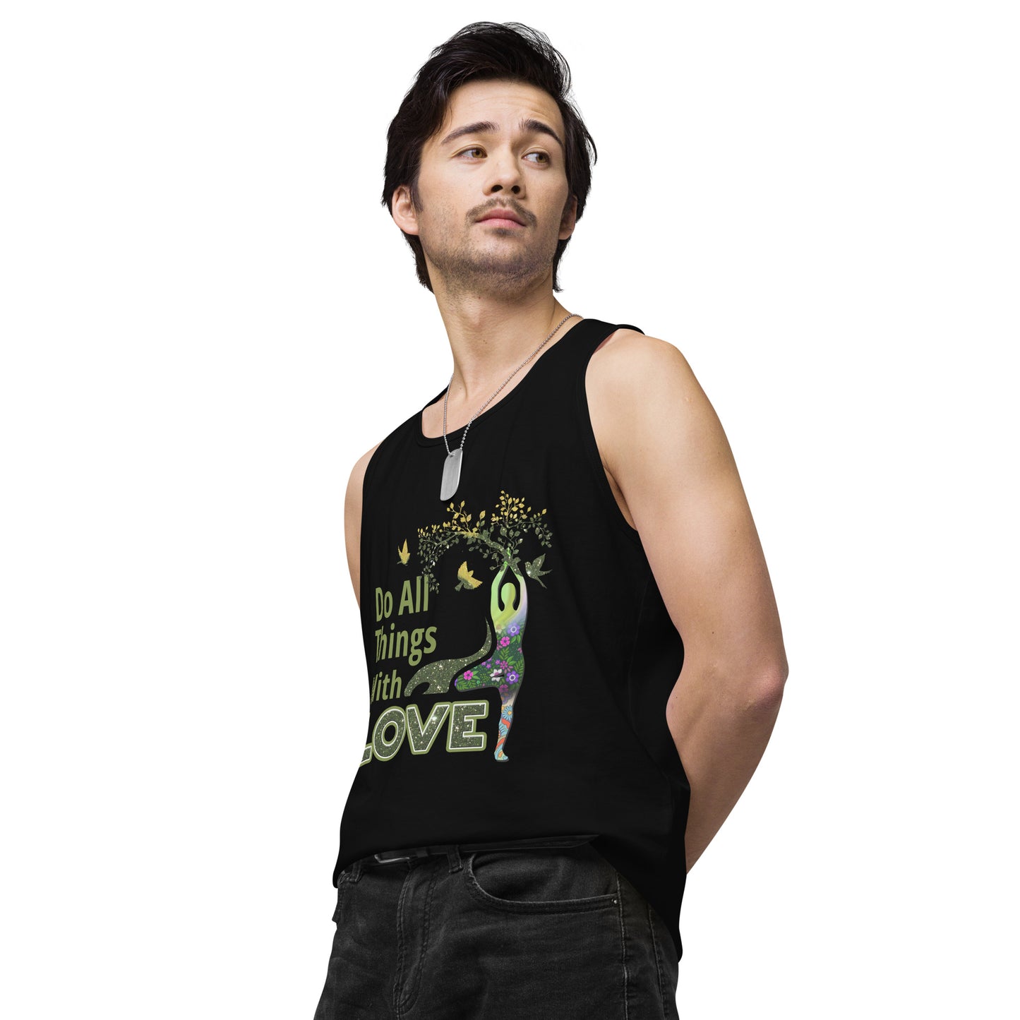 Do All Things Men’s premium tank top