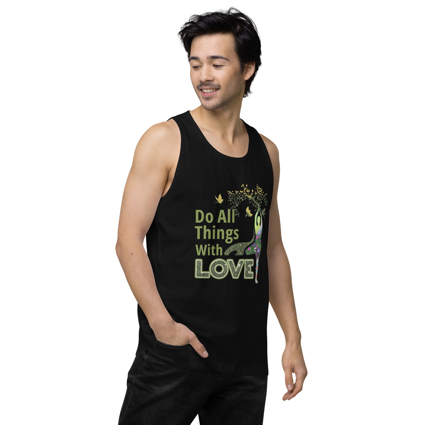 Do All Things Men’s premium tank top