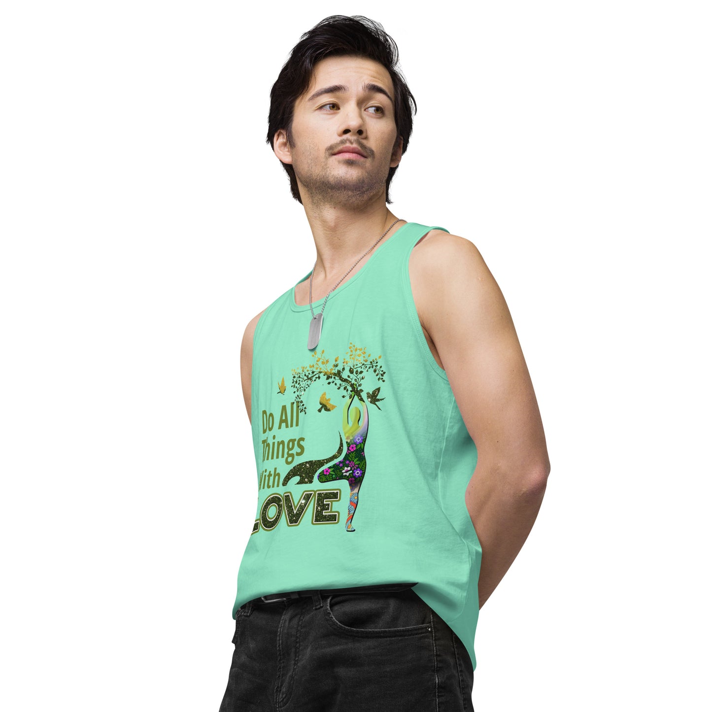 Do All Things Men’s premium tank top