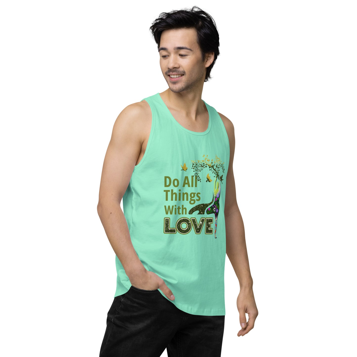 Do All Things Men’s premium tank top