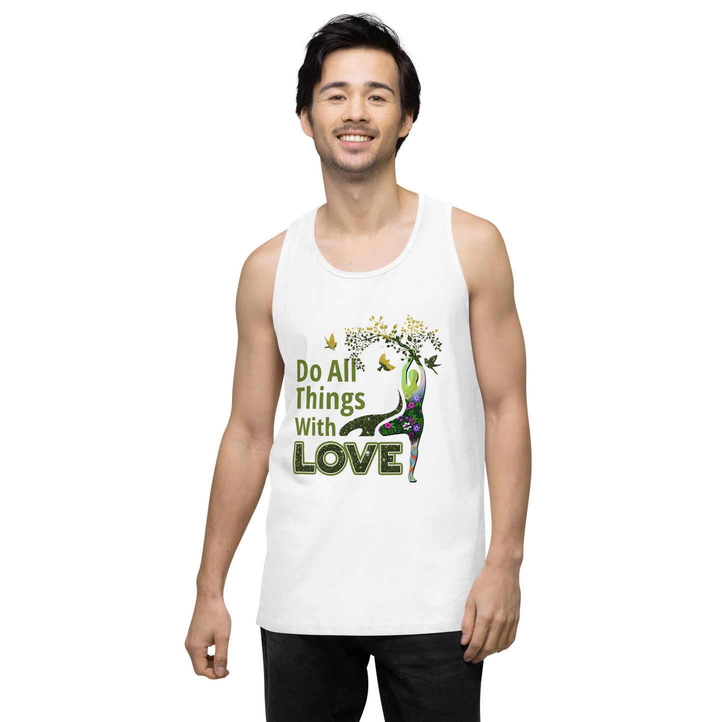 Do All Things Men’s premium tank top