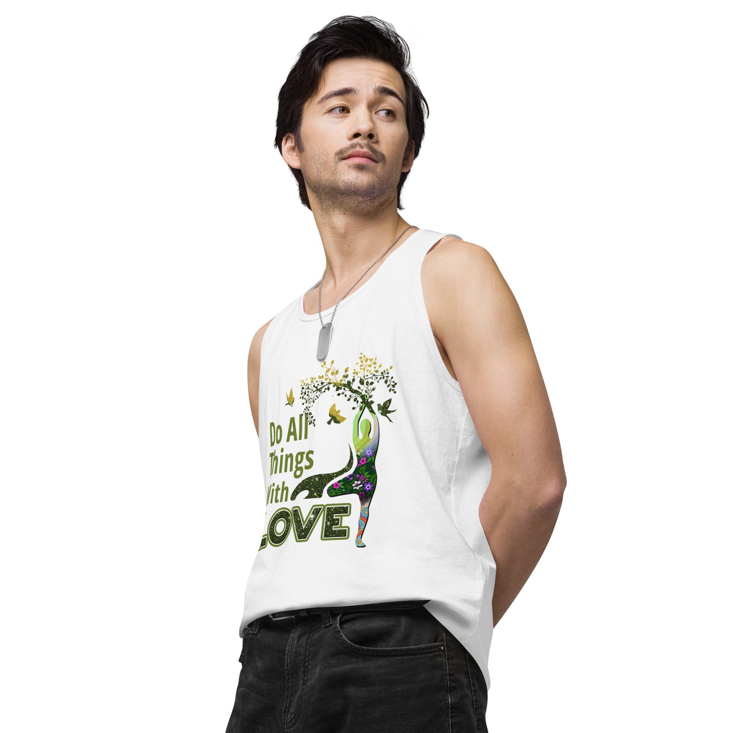 Do All Things Men’s premium tank top