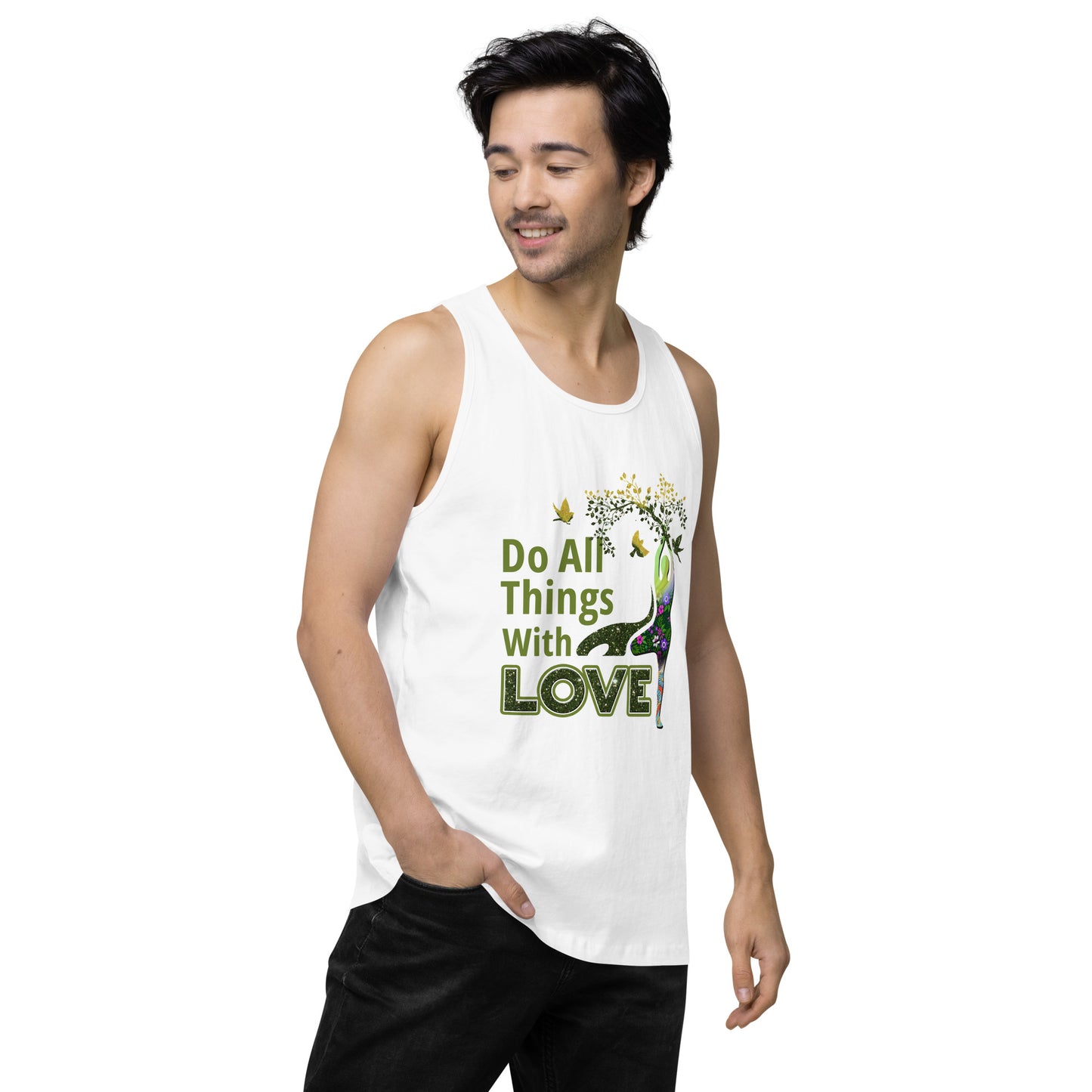 Do All Things Men’s premium tank top